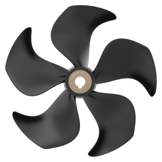 Elica ø386mm 5 pale Q-Prop™ in composito RH rotazione oraria