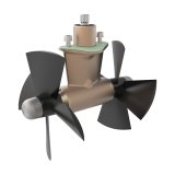 Elica ø250mm 4 pale in composito per SP125T/155TC/200/220HY LH asse 20mm - rotazione anti-oraria