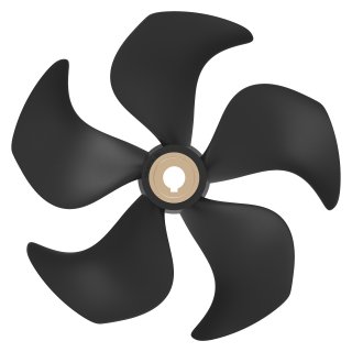 Elica ø386mm 5 pale Q-Prop in composito LH rotazione anti-oraria